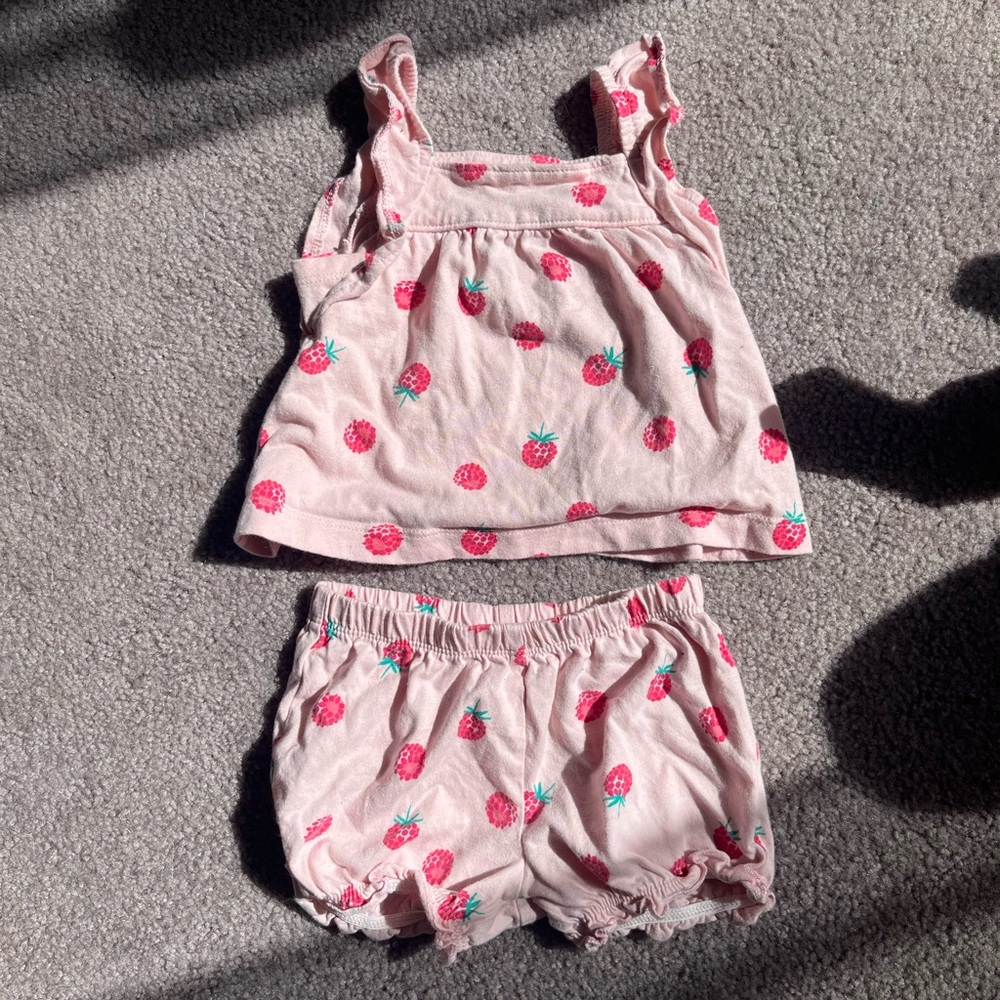 Strawberry summer set 6 months - Picture 1 of 2